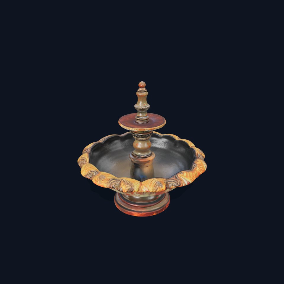 Ornate Decorative Fountain Model Pack